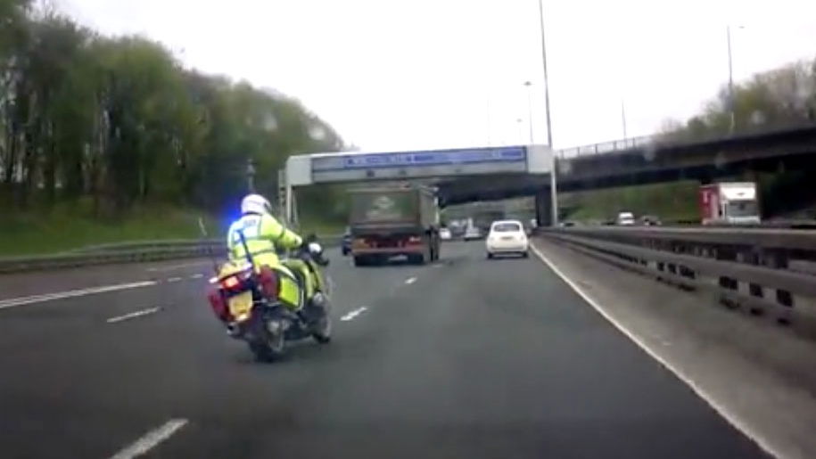 Police motorcycle rider